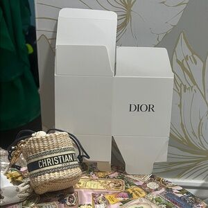 Christian Dior Woven Mini Bag